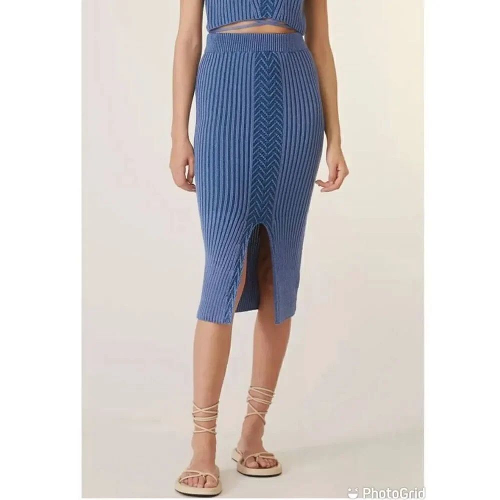 Anthropologie Knit Midi Skirt